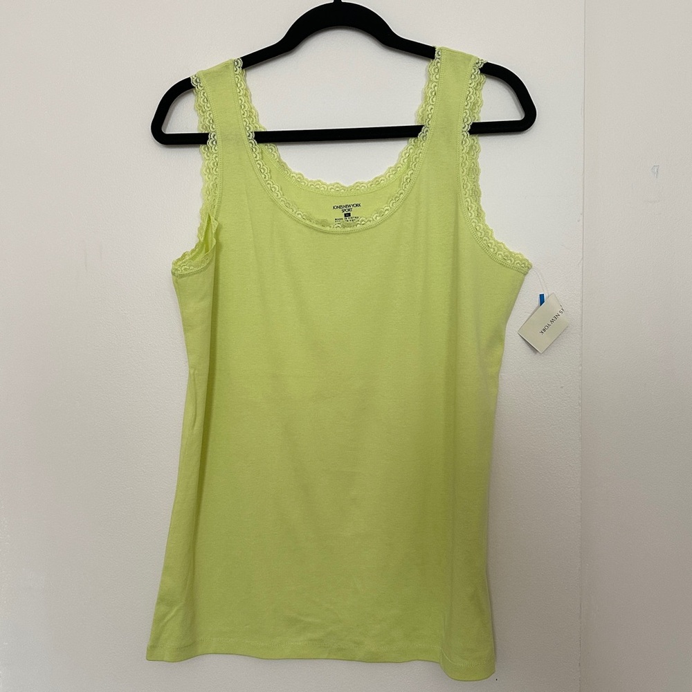 Jones New York Chartreuse Tank Top